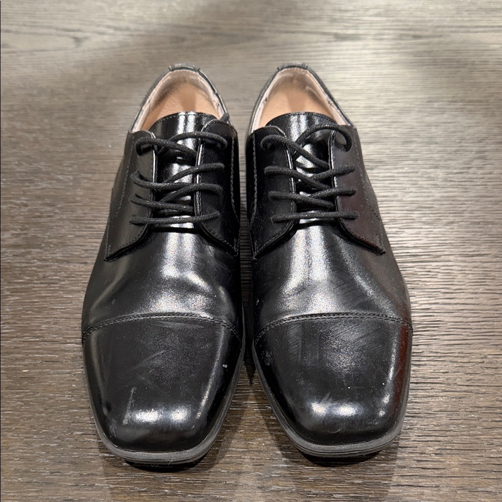 Classic Black Boy’s Dress Shoes